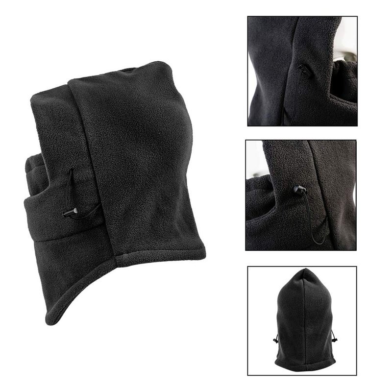 YQXCC Kids Winter Hats Balaclava Ski Mask Windproof Warm Adjustable with Fleece Lining Hat for Boys Girls Dark Gray - Image 3